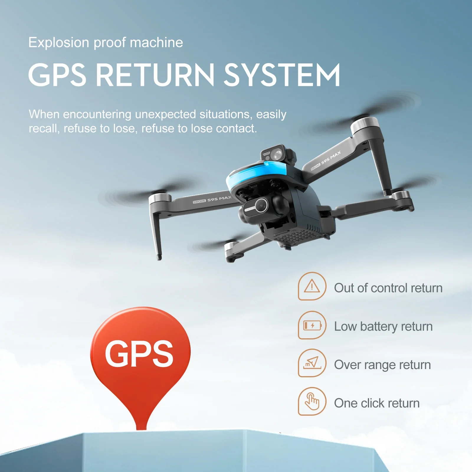 NEW S9S MAX MINI Drone 4K 2-Ax - огляд і ціна Drone Remote Controller Lanyard
